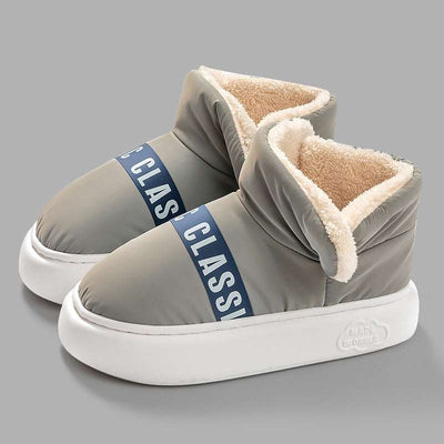 Wear Resistant Plush Warm Down Slippers