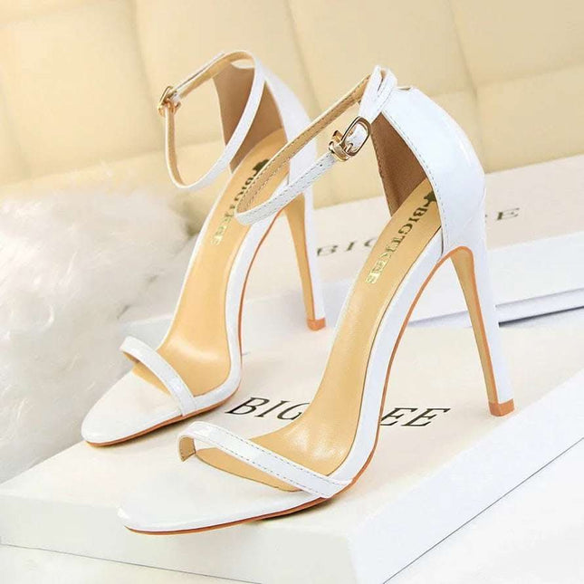 Summer Fashion High-heeled Patent Leather Sandals Fendax 0