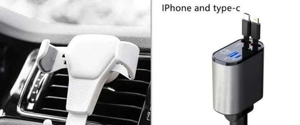 Metal Car Charger 100W Super Fast Charging Car Cigarette Lighter USB And TYPE-C Adapter Fendax 0