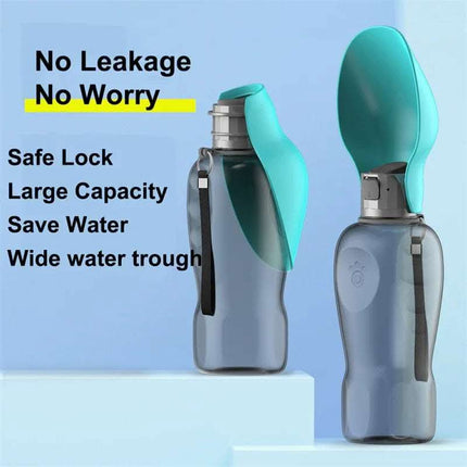 800ml Dogs Water Bottle Portable High Capacity Leakproof Pet Foldable Drinking Bowl Golden Retriever Outdoor Walking Supplies Pet Products Fendax 0