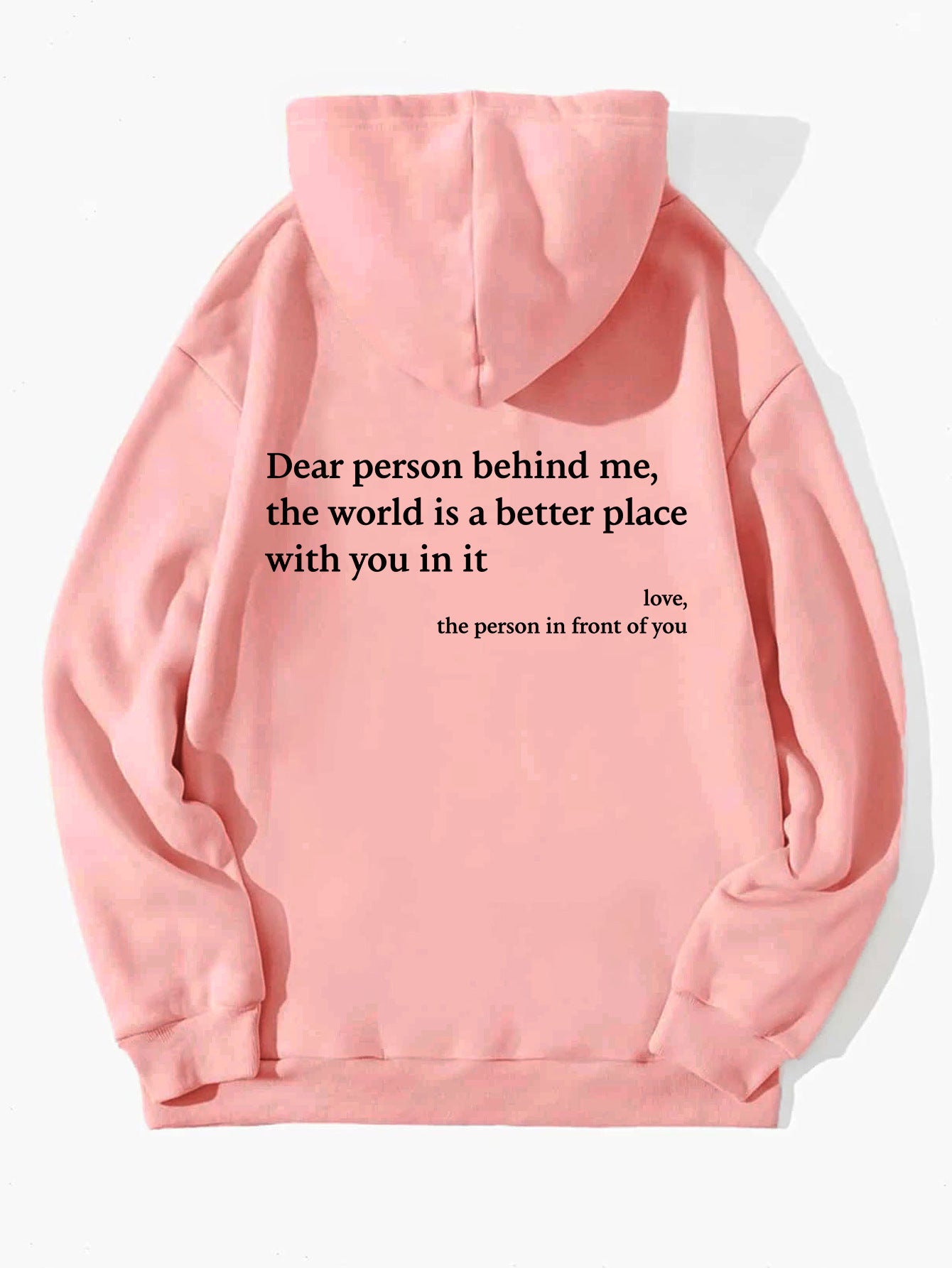 Women's Plush Letter Printed Hoodie