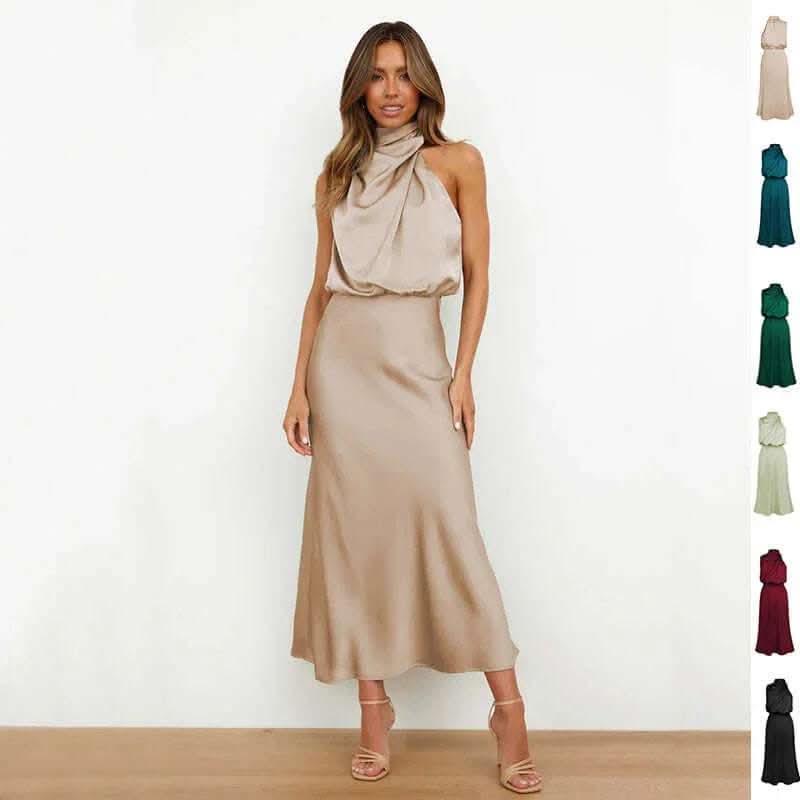 Summer Sleeveless Dress Ins Fashion Elegant Evening Party Club Clothing For Women