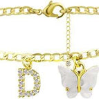 Gold white butterfly / D