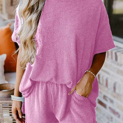 Women's Summer Fashion Twisted Thread Casual Suit Fendax 0