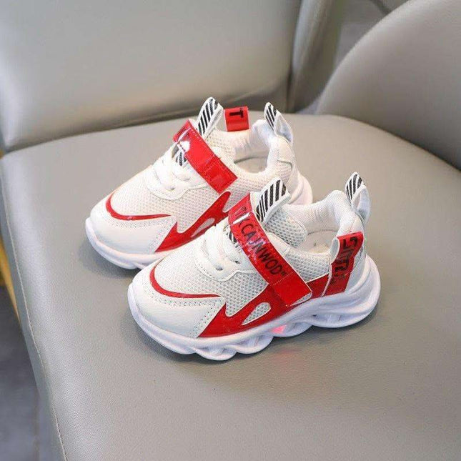 Children's Alphabet Webbing Mesh Breathable Kids Luminous Shoes Casual Sports Shoes Fendax 0