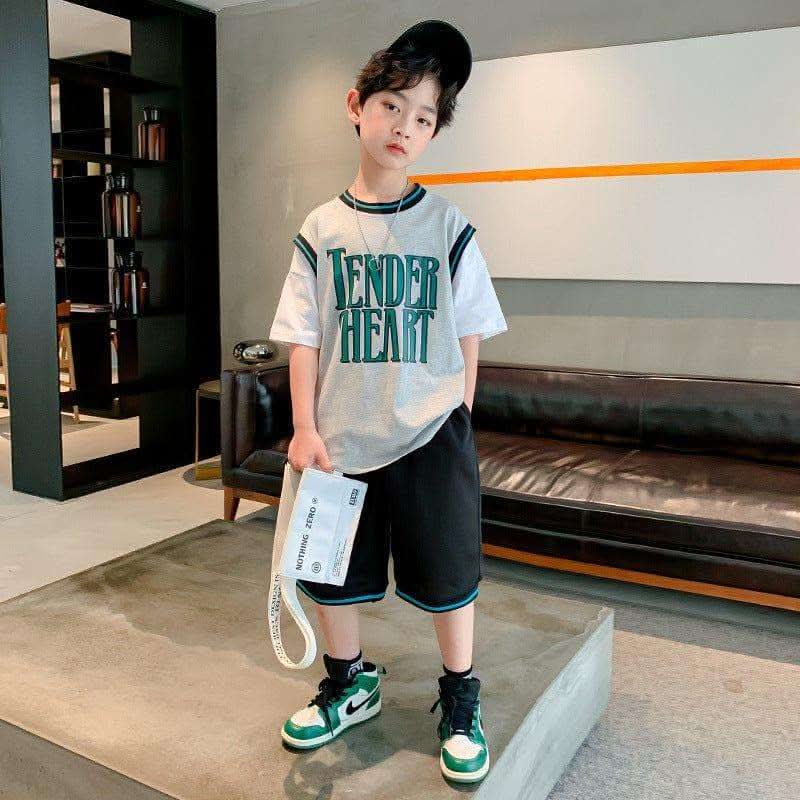 Children's Clothing Boys Summer Short-sleeved Suit Fendax 0