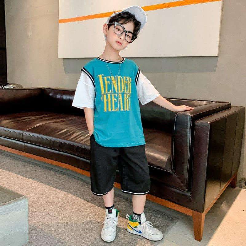 Children's Clothing Boys Summer Short-sleeved Suit Fendax 0