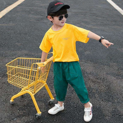 Children's Clothing Boys Summer Suits Western-style Clothes Boys Summer Handsome Short Sleeves Fendax 0