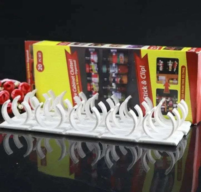 Clip N Store Storage Rack Spice Rack Kitchen Supplies Gadgets Bottle Racks Fendax 0