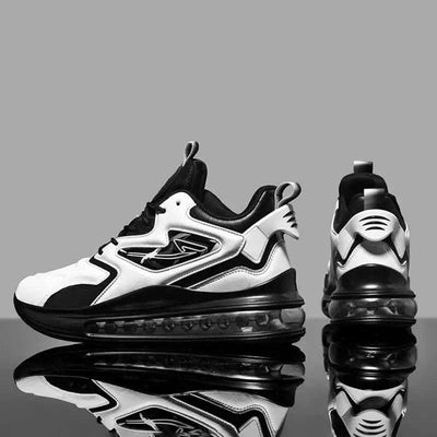 Color-matching Lace-up Air Cushion Sneakers Men's Lightweight Thick-soled Daddy Shoes Fashion Casual Running Sports Casual Shoes Fendax 4