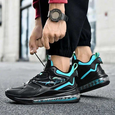Color-matching Lace-up Air Cushion Sneakers Men's Lightweight Thick-soled Daddy Shoes Fashion Casual Running Sports Casual Shoes Fendax 4