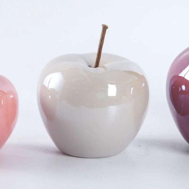 Nordic Home Bedroom Kitchen Home Porcelain Pearl Glaze Apple Ornaments Fendax 0