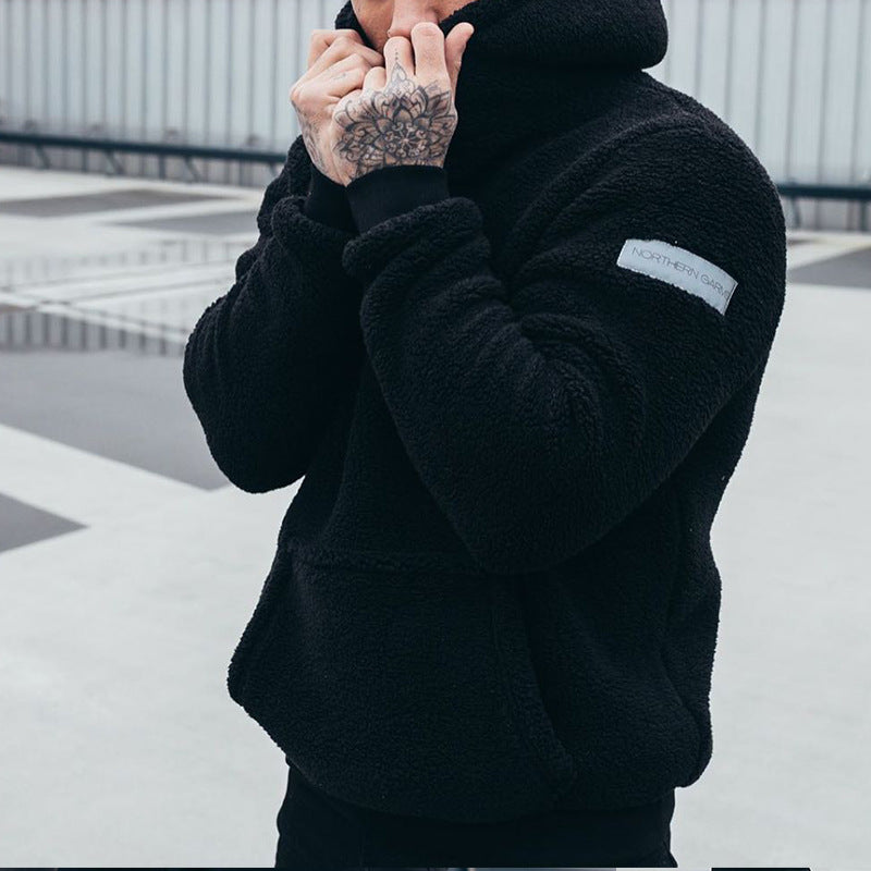 Men's Plush Hoodies Sweatshirt