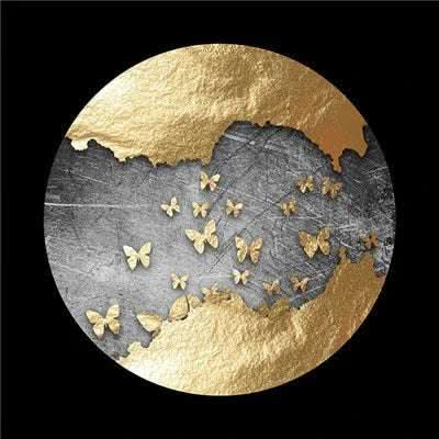 Black And White Abstract Light Luxury Frameless Decorative Painting Fendax 0