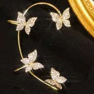 Fashion Earring Butterfly Ear Clip And Ear Hook Jewelry Fendax 0
