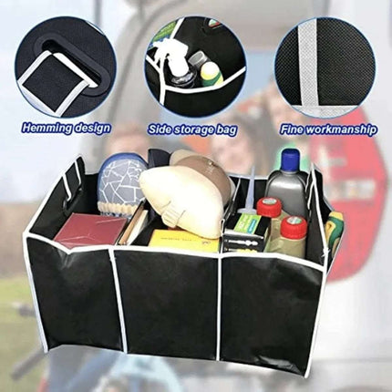 Car Multi-Pocket Trunk Organizer Large Capacity Folding Storage Bag Trunk Stowing And Tidying Trunk Organizer Car Accessories Fendax 5
