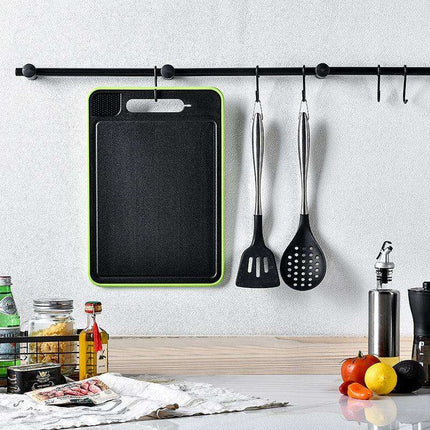 Double-side Cutting Board With Defrosting Function Chopping Board Kitchen Grinding Cutting Board With Knife Sharpener Fendax 0