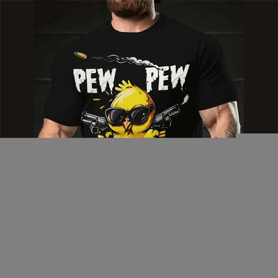 Men's Casual Loose Cartoon 3d Printed Short Sleeve Fendax 0