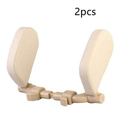 Car headrest pillow Sleep Adjustable Side Car Soft Travel Seat Headrest Auto Leather Support Neck Pillow Cushion car accessories Fendax 0