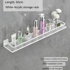White 50 Long Storage Rack