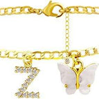 Gold white butterfly / Z