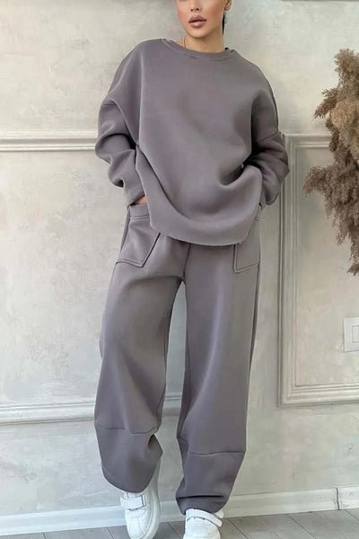 Long-sleeved Sweater Trousers Suit