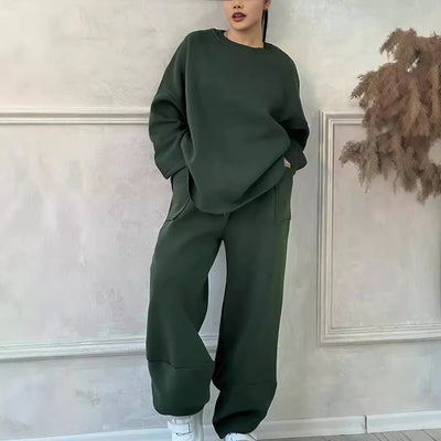 Long-sleeved Sweater Trousers Suit