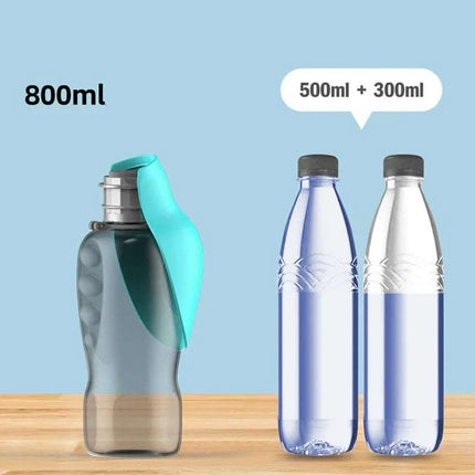 800ml Dogs Water Bottle Portable High Capacity Leakproof Pet Foldable Drinking Bowl Golden Retriever Outdoor Walking Supplies Pet Products Fendax 0