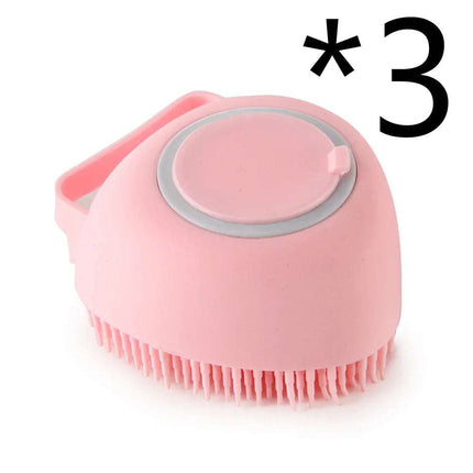 Silicone Dog Bath Massage Gloves Brush Pet Cat Bathroom Cleaning Tool Comb Brush For Dog Can Pour Shampoo Dog Grooming Supplies Fendax 0