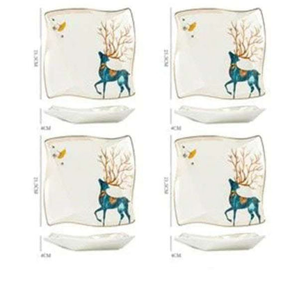 Dinner Plates Ceramic Steak Plate Web Porcelain Fendax 0