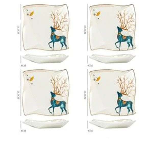 Dinner Plates Ceramic Steak Plate Web Porcelain Fendax 0