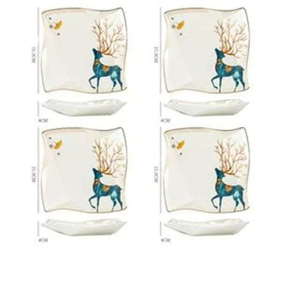 Dinner Plates Ceramic Steak Plate Web Porcelain Fendax 0