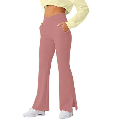 High Waist Skinny Stretch Flare Pants Fashion Female Fendax 0