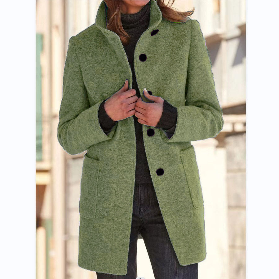 Woolen Coat With Pockets