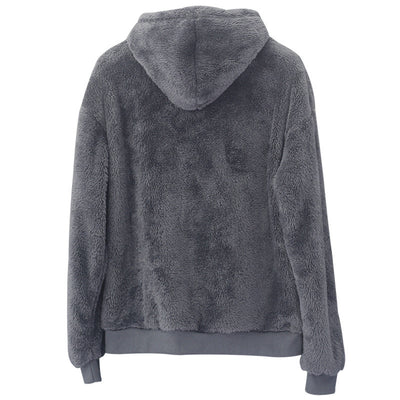 Double-sided Velvet Hooded Sweater
