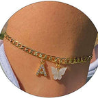Gold white butterfly / A