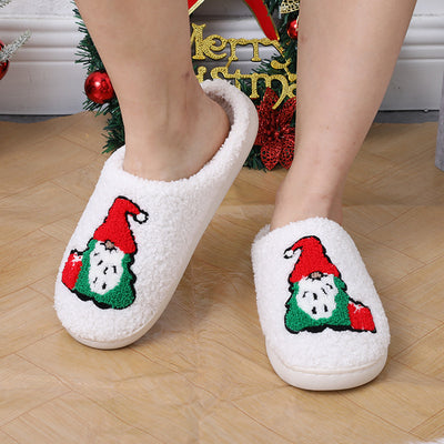Cute Cartoon Santa Claus Home Slippers