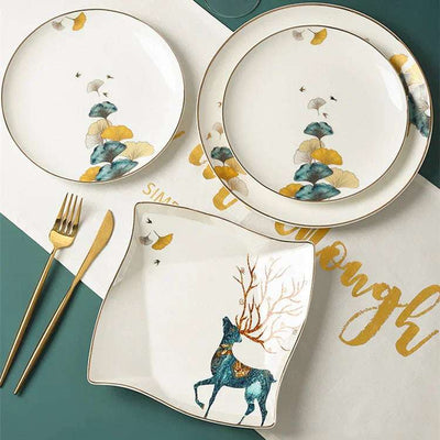 Dinner Plates Ceramic Steak Plate Web Porcelain Fendax 0