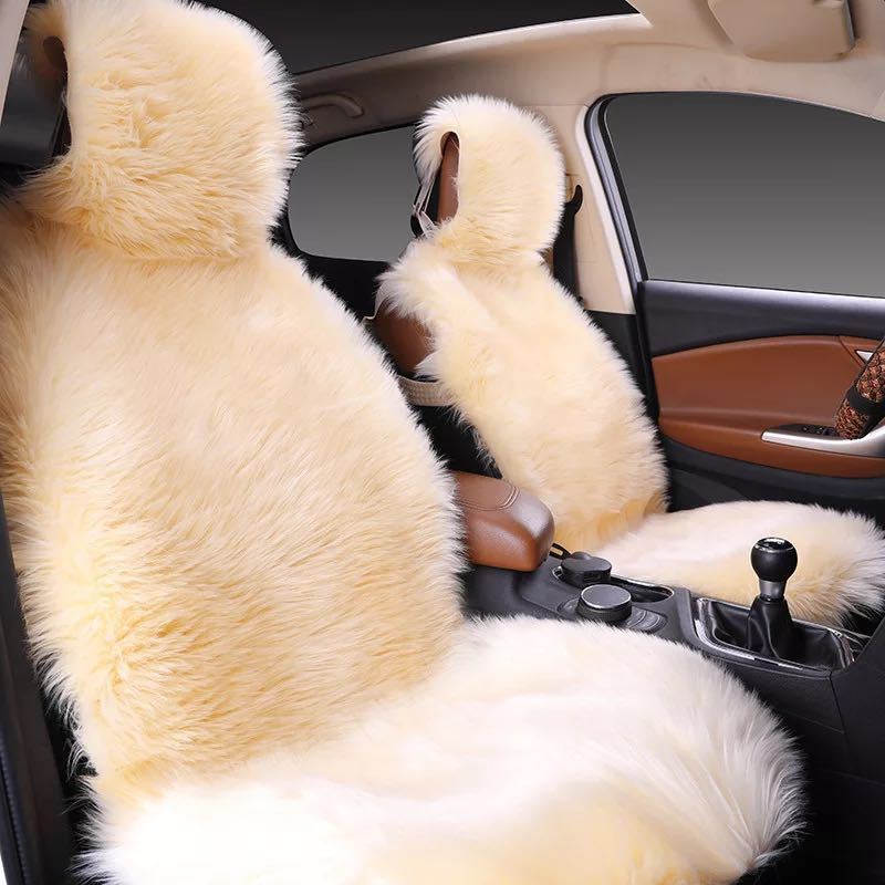 Car Seat Cover Plush Cushion Three-pieces