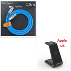 Black Set5 / Apple US plug
