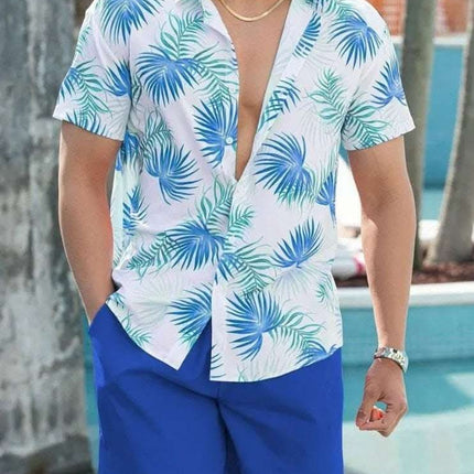 Beach Style Short Sleeve Shirt Men's Suit Fendax 0