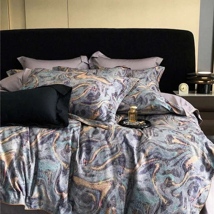 Long-staple Cotton Printed Four-piece Bedding Set Cotton Bedding Fendax 0