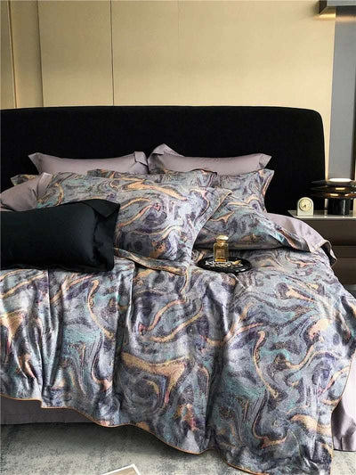 Long-staple Cotton Printed Four-piece Bedding Set Cotton Bedding Fendax 0