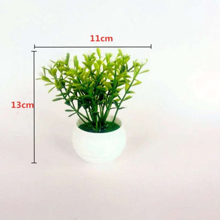 Artificial Green Plants Potted Artificial Flowers Small Ornaments Fendax 0