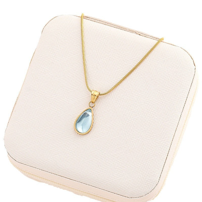 Water Drop Shape  Pendant Necklace