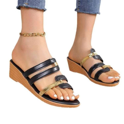 Summer Casual Women's Fashion Wedge Platform Slippers Fendax 0