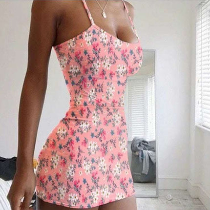 Platinum Tube Top Sexy Slim Floral Dress Fendax 0
