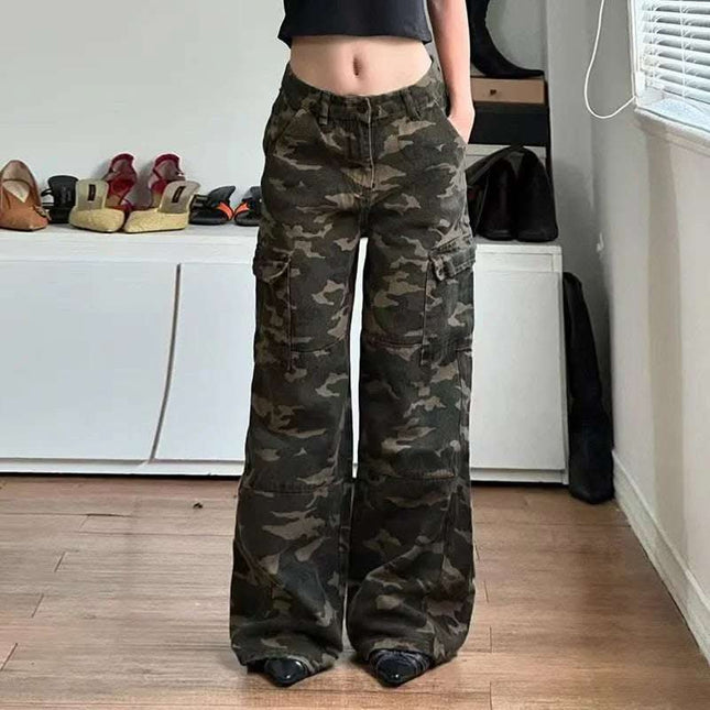 Loose Camouflage Workwear With Pocket Jeans Fendax 0
