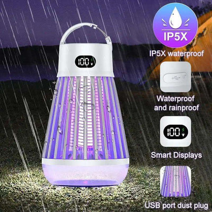 Digital Display Mosquito Killer Lamp Electric Shock Mosquito Trap Light Radiationless Insect Repellent Trap For Bedroom Outdoor Summer Gadgets Fendax 0