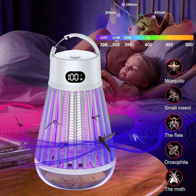 Digital Display Mosquito Killer Lamp Electric Shock Mosquito Trap Light Radiationless Insect Repellent Trap For Bedroom Outdoor Summer Gadgets Fendax 0